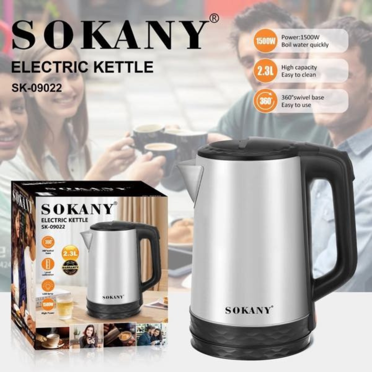 HERVIDOR DE AGUA SOKANY: La Mejor Elección para Tu Cocina NOTA. Capacidad de 2.3L; 150w.  El HERVIDOR DE AGUA SOKANY es una excelente opción para quienes buscan un electrodoméstico eficiente y duradero. Este hervidor eléctrico te permitirá calentar agua rápidamente, ya sea para preparar té, café, o cualquier otra bebida caliente. En este artículo, resolveremos todas tus dudas y te ayudaremos a tomar la mejor decisión de compra.  ¿Por Qué Elegir el HERVIDOR DE AGUA SOKANY? Rápido y Eficiente El HERVIDOR DE AGUA SOKANY destaca por su rapidez y eficiencia. Con solo presionar un botón, tendrás agua hirviendo en cuestión de minutos, lo que lo convierte en una opción ideal para aquellos que llevan una vida ajetreada y necesitan soluciones rápidas en la cocina.  Hervidor de Agua Eléctrico El hervidor de agua eléctrico es una herramienta esencial en cualquier hogar moderno. Al elegir un hervidor eléctrico, optas por una manera segura y cómoda de calentar agua, sin necesidad de encender la estufa. Además, los hervidores de agua eléctricos suelen ser más rápidos y eficientes que los métodos tradicionales.  Hervidor de Agua Pequeño Para aquellos con espacio limitado en la cocina, un hervidor de agua pequeño es la opción perfecta. El HERVIDOR DE AGUA SOKANY ofrece modelos compactos que no ocupan mucho espacio en tu encimera, pero que aún así cumplen su función de manera eficiente.